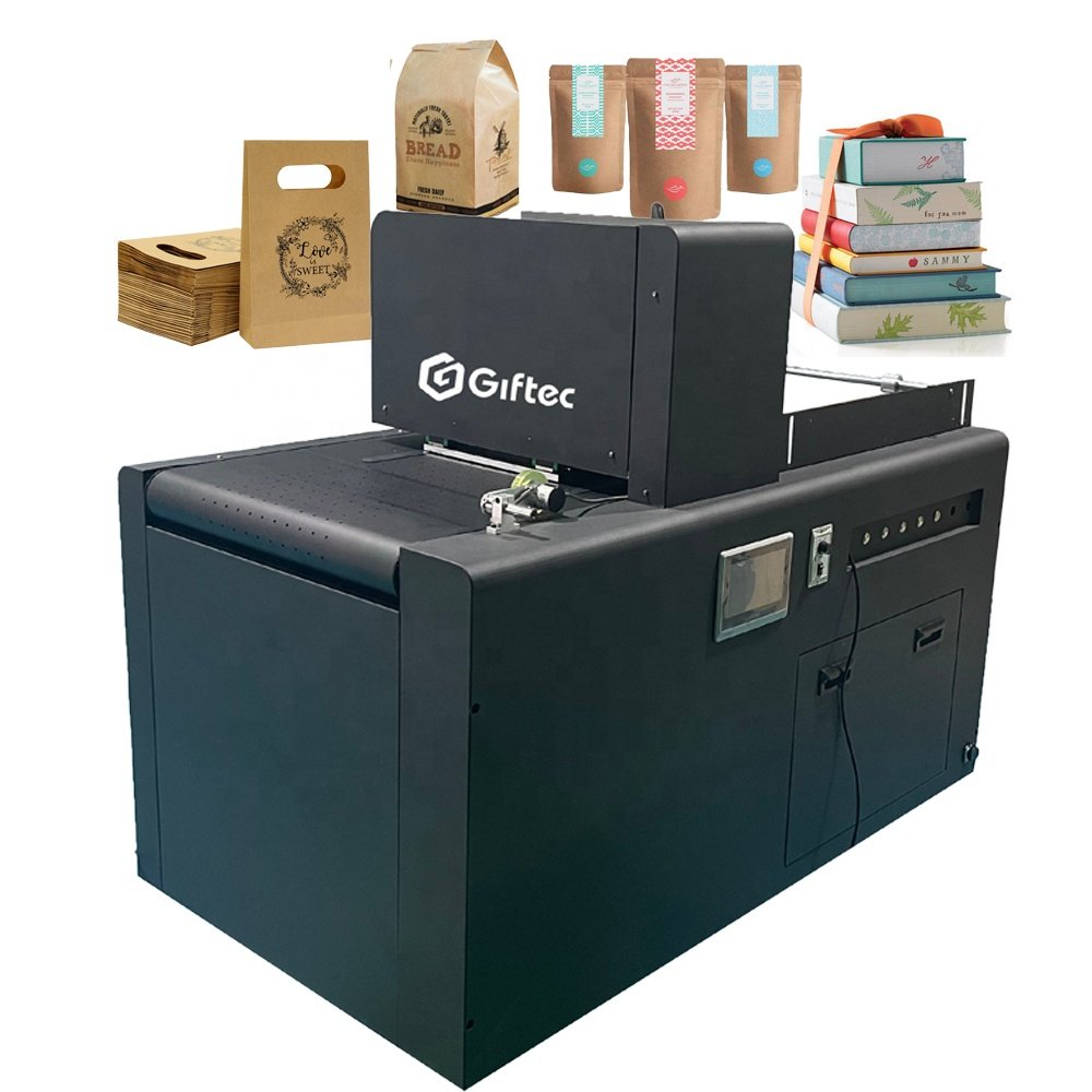 Newest A3 Flatbed Printing Machine Multifunctional Single Pass Inkjet Printer for Packaging Paper Bag Cup Giftbox Customized
