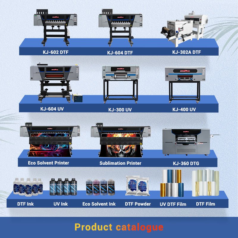 Kingjet USA Pro Dual Head DTF Printers 30cm with oven DTF printer