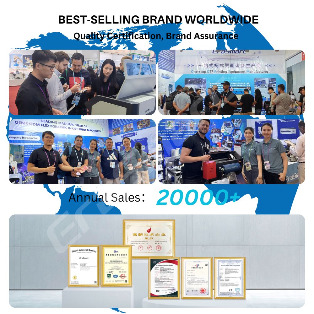 Erasmart XP600 A3 Pink DTF MAX Inkjet Printer Heat Transfer T Shirt 13.8Inch 35CM DTF Printer Printing Machine