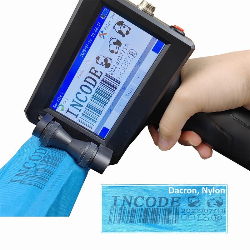 INCODE customized mini hand held batch coding handheld barcode thermal inkjet printer with paging machine