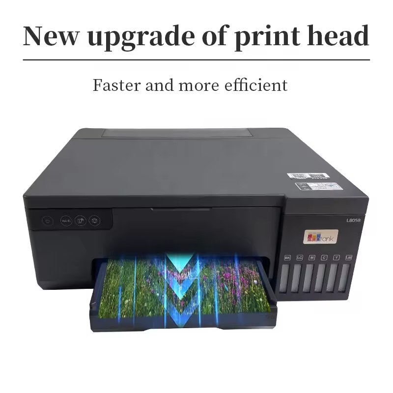 New Tech High Speed 6 Color Ink Paper Digital Professional Continuous 3D Photo Printing Machine L8058 Inkjet Printer