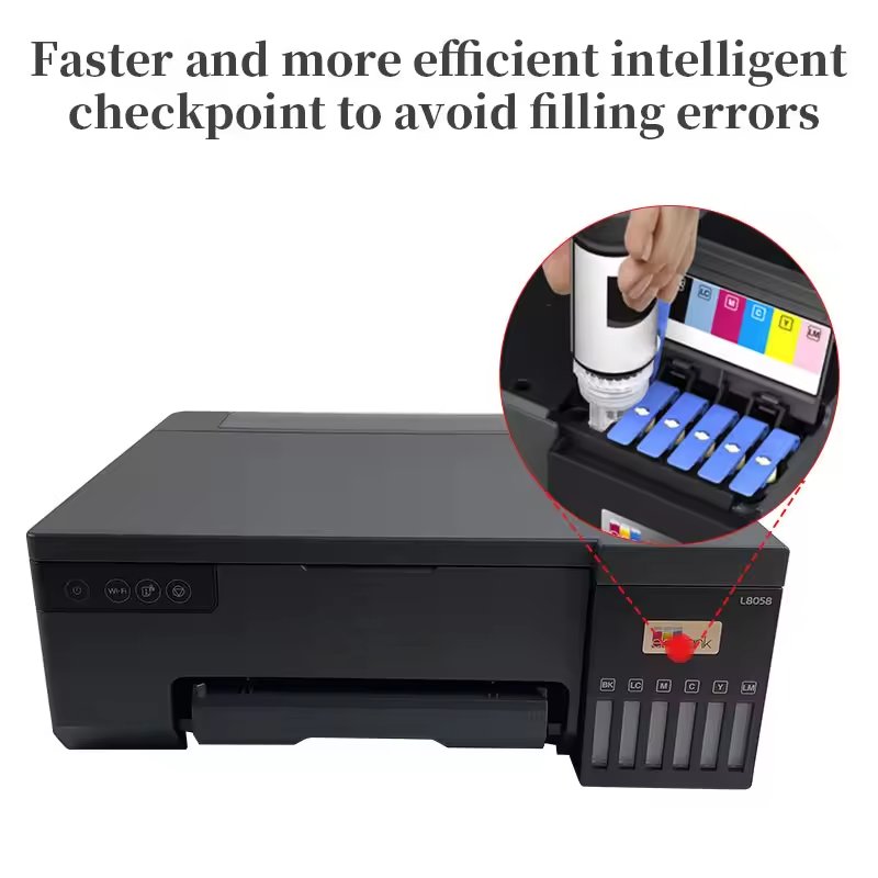 New Tech High Speed 6 Color Ink Paper Digital Professional Continuous 3D Photo Printing Machine L8058 Inkjet Printer