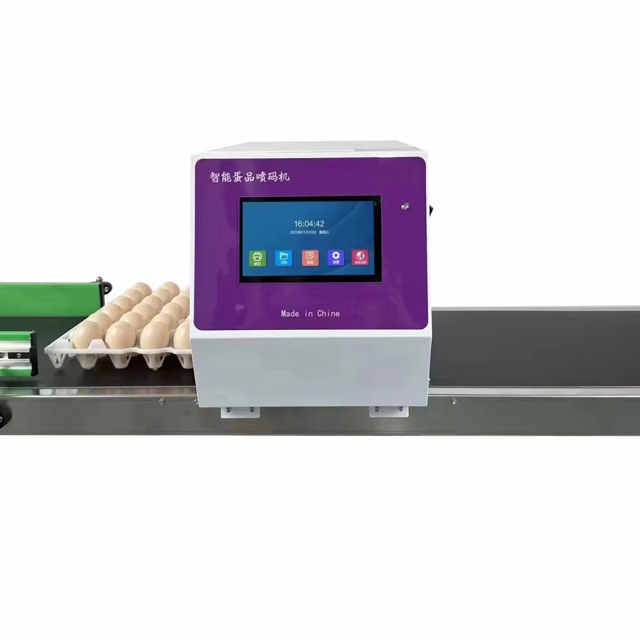 High Quality Automatic Tij Printer Egg Inkjet Machine for Continuous Coding Expiration Date Egg Stamping Inkjet Marking Machine