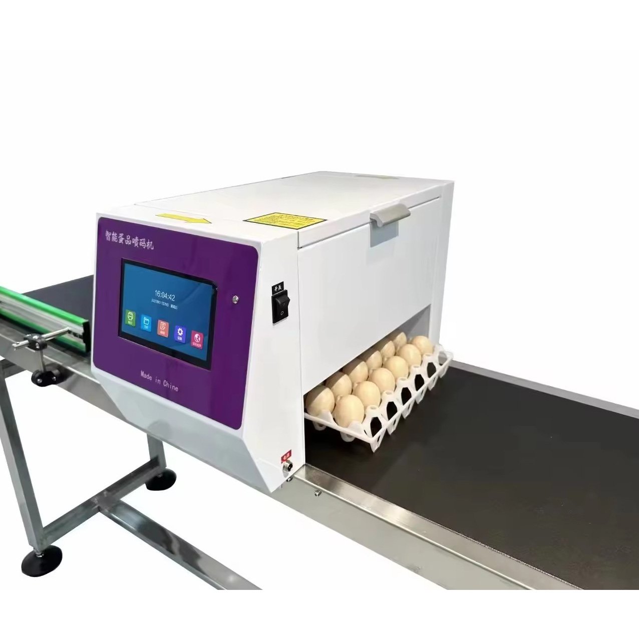 High Quality Automatic Tij Printer Egg Inkjet Machine for Continuous Coding Expiration Date Egg Stamping Inkjet Marking Machine