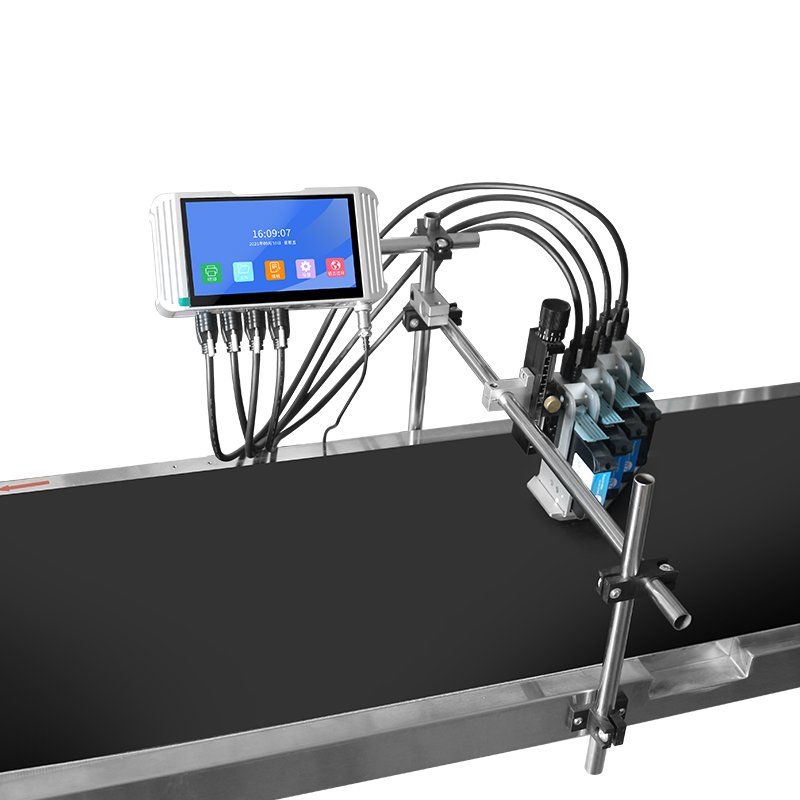 Economic Automatic 12.7mm 7Inch Online Inkjet Printer for Mrp and Batch Coding for Industrial Packaging