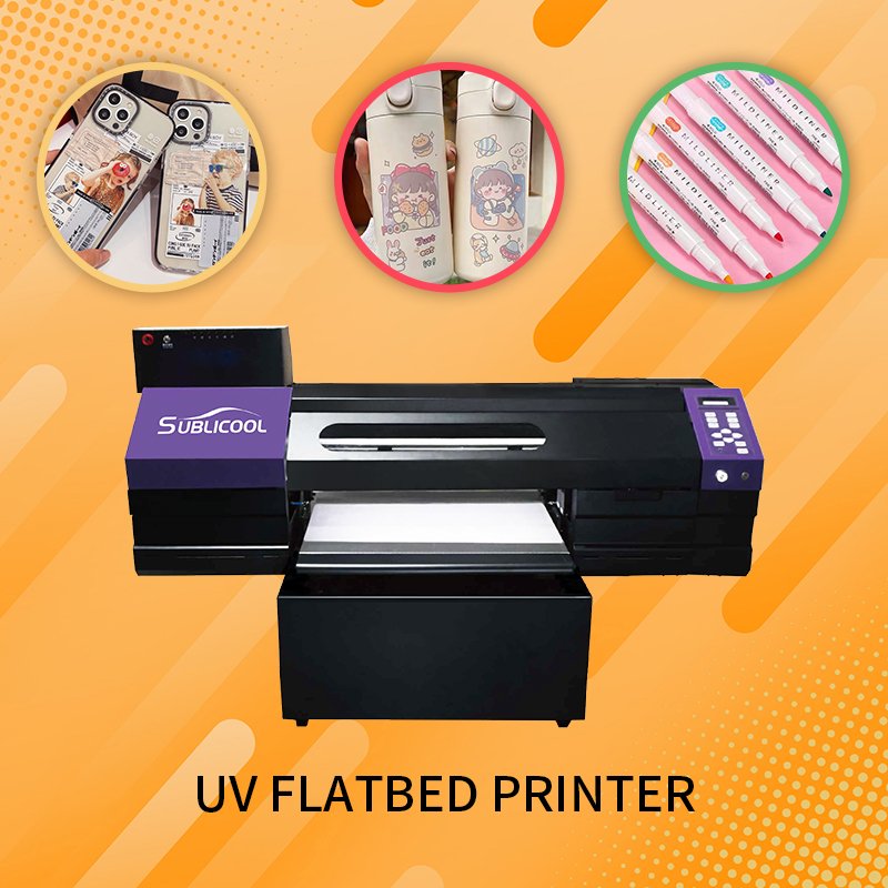 SUBLICOOL Large Format 600cm UV DTF A B Film i1600 Printhead Crystal Logo Roll To Roll UV DTF Sticker Printer With Laminator