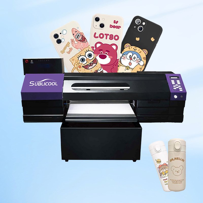 SUBLICOOL Large Format 600cm UV DTF A B Film i1600 Printhead Crystal Logo Roll To Roll UV DTF Sticker Printer With Laminator