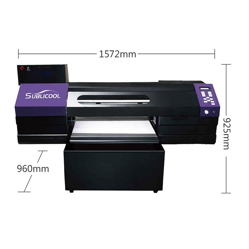 SUBLICOOL Large Format 600cm UV DTF A B Film i1600 Printhead Crystal Logo Roll To Roll UV DTF Sticker Printer With Laminator