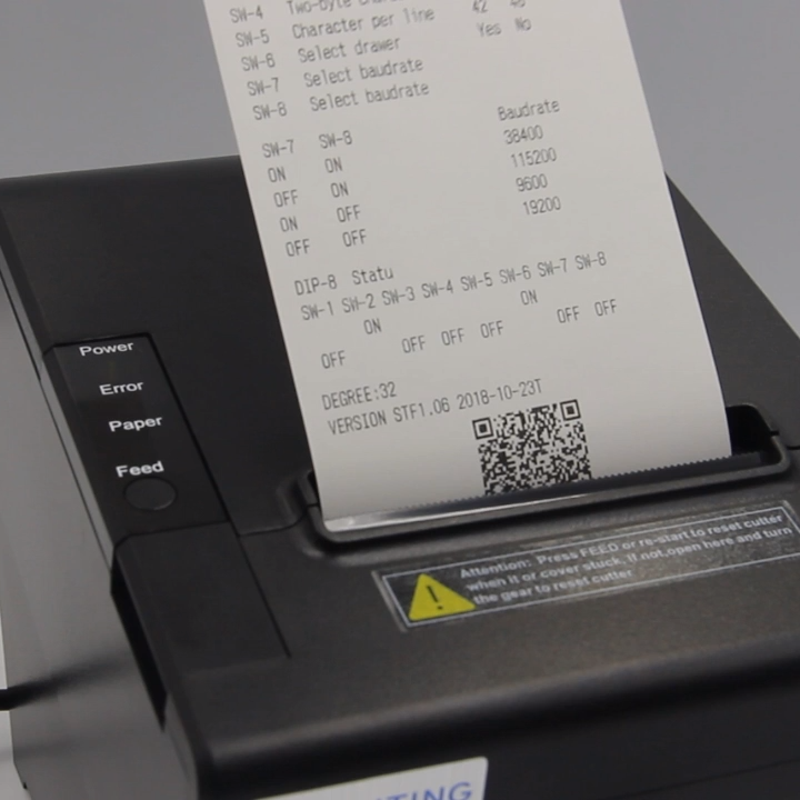 China Manufacture Naiting USB Lan Port POS 80mm Receipt thermal POS printer