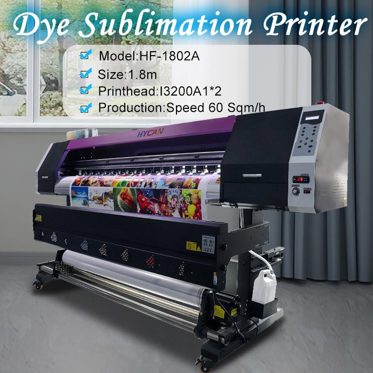 1.8m Professional Digital Printer Photo Paper Multicolor Inkjet Printer heat transfer fabric printing sublimation printer