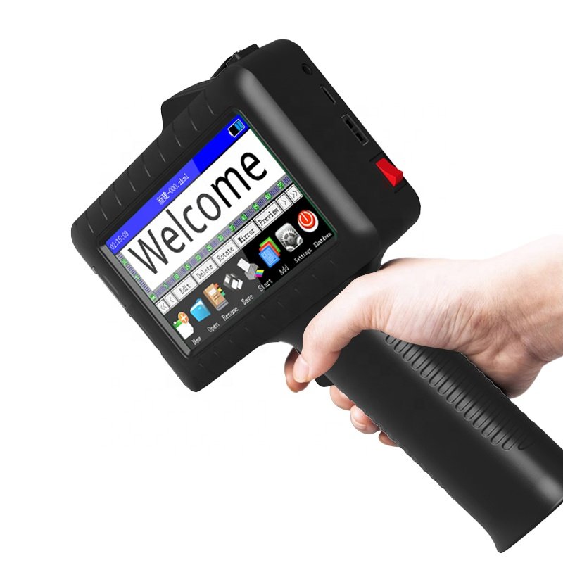 Faith handheld TIJ automatic single pass online portable industrial inkjet printer