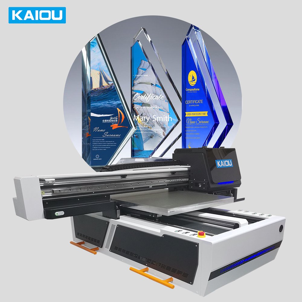 Multi function KAIOU inkjet printing machine plastic pvc pet film wallpaper printer flatbed uv printers 6090 impresora uv price