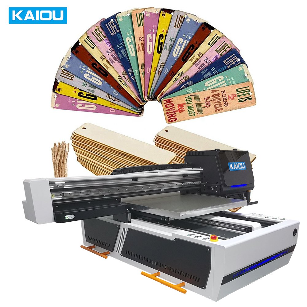 Multi function KAIOU inkjet printing machine plastic pvc pet film wallpaper printer flatbed uv printers 6090 impresora uv price