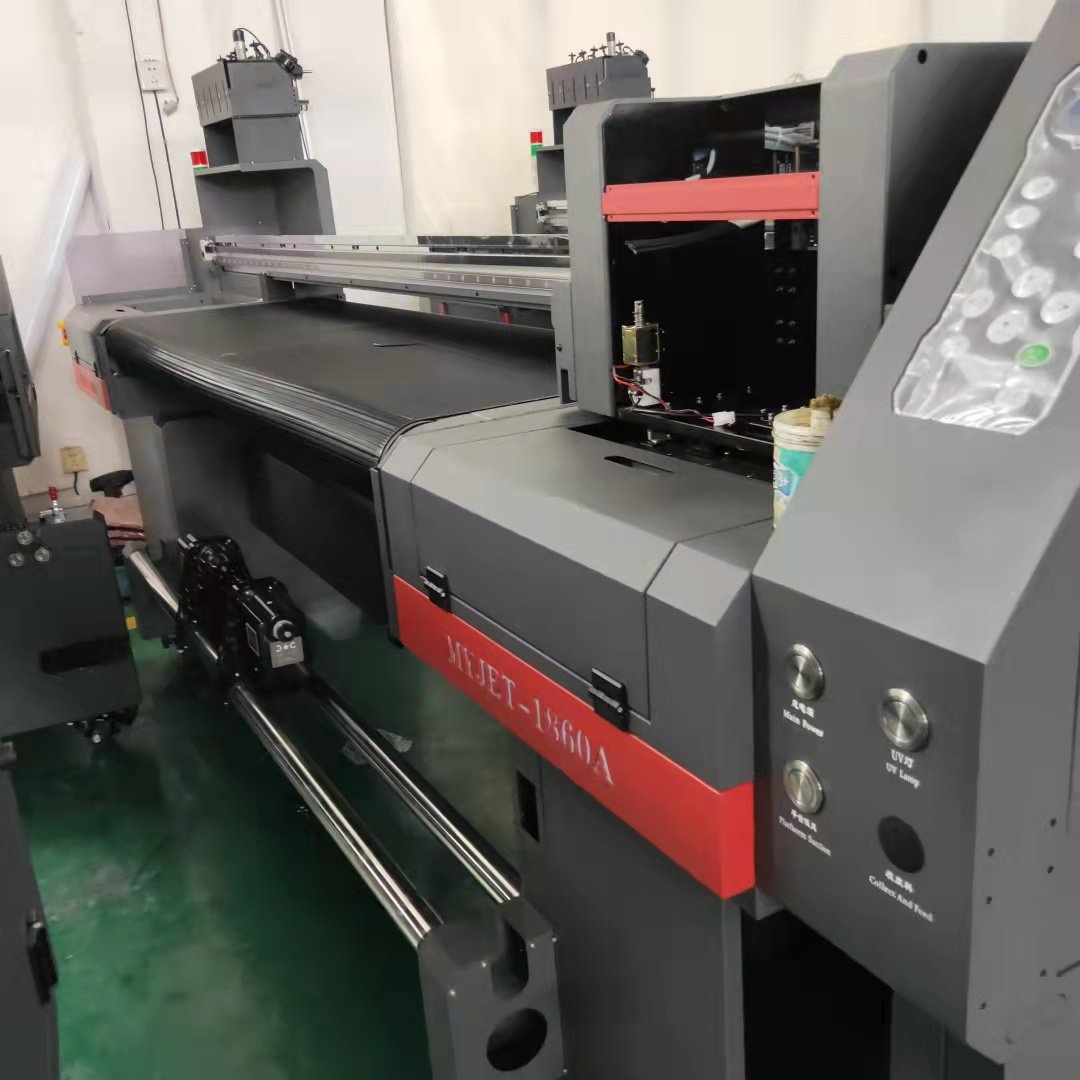 Myjet 1.8m 6ft Uv Hybrid Roll and Plates Leather Printing Machines L1800 Digital 3d Hybrid Uv Inkjet Printers