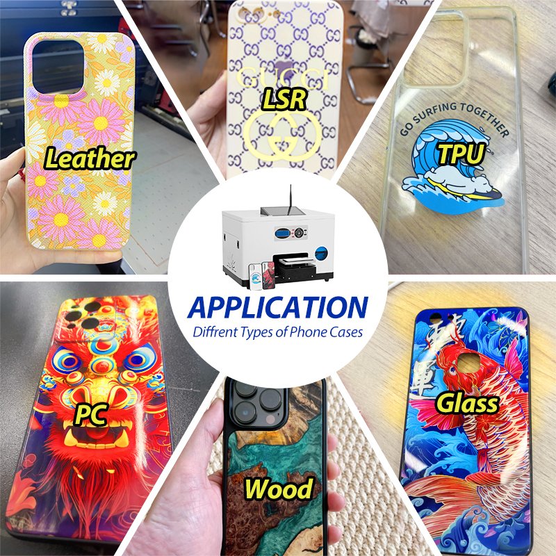 Easy To Operate Phone Case Printer Support QR Code Scanning AI Drawing Function For 3C Shop