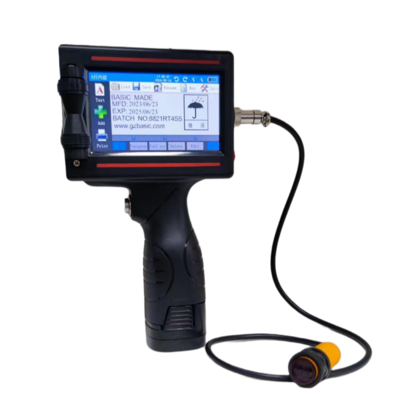 Basic 2024 new model handheld portable inkjet printer for expiry date/text/logo/ number batch coding OEM printing machine