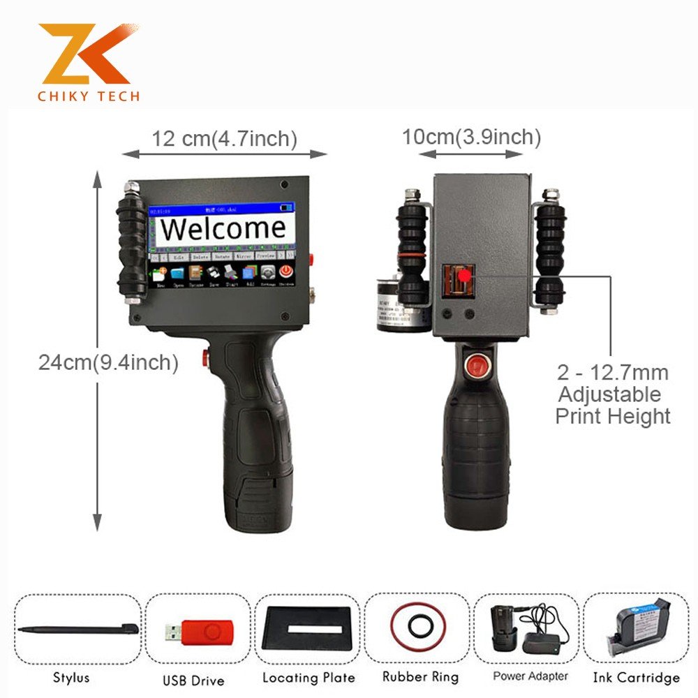 CHIKYTECH Russian Variable QR code handheld inkjet printer