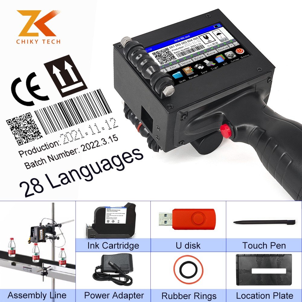 CHIKYTECH Russian Variable QR code handheld inkjet printer