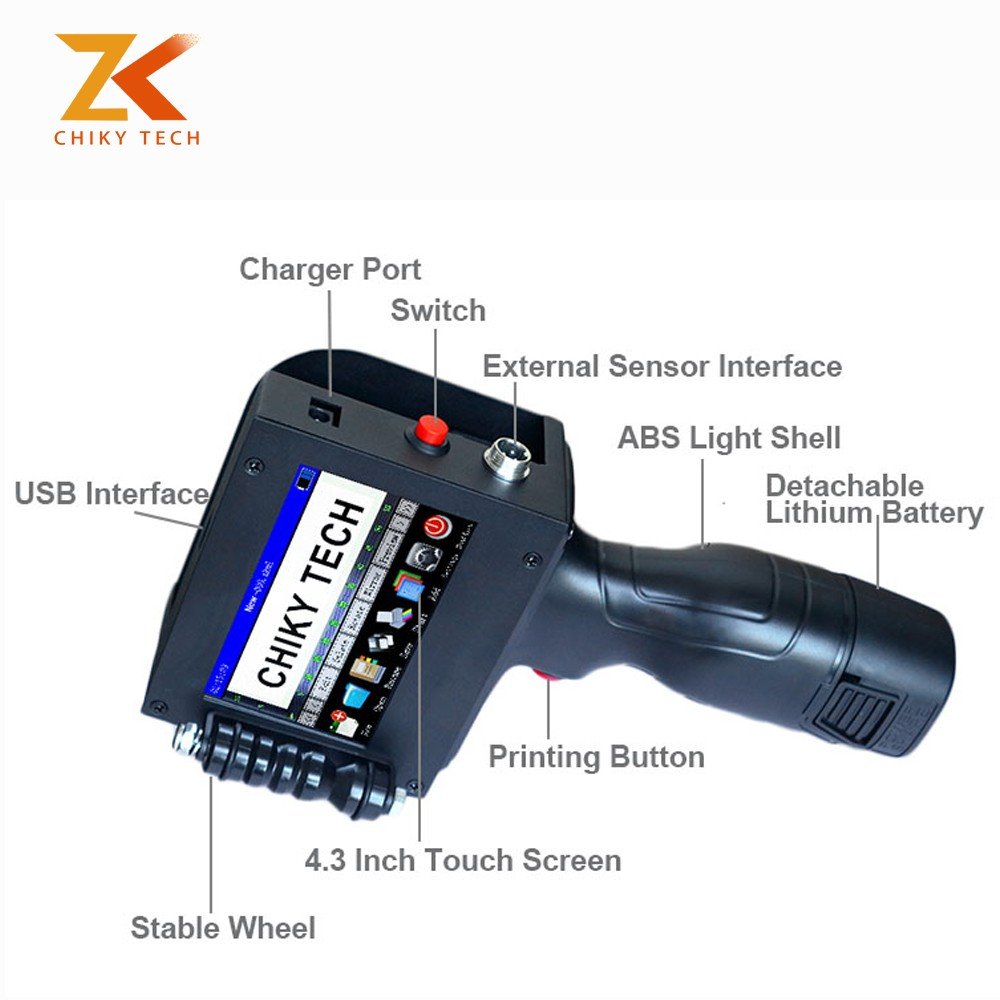 CHIKYTECH Russian Variable QR code handheld inkjet printer