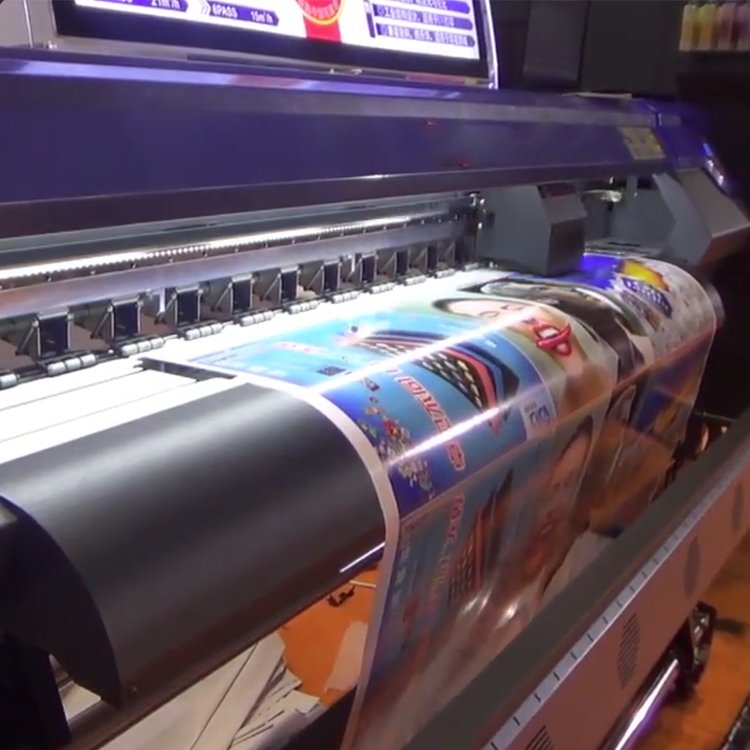 Multicolor Heyme Single Head 1.6m Eco Solvent Inkjet Printer