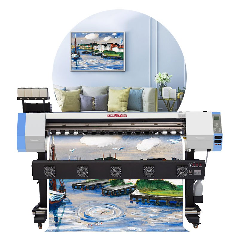 Low cost 1.6m 1.8m 3.2m 5 feet width intelligent oil-based dx5 eco solvent digital inkjet printer