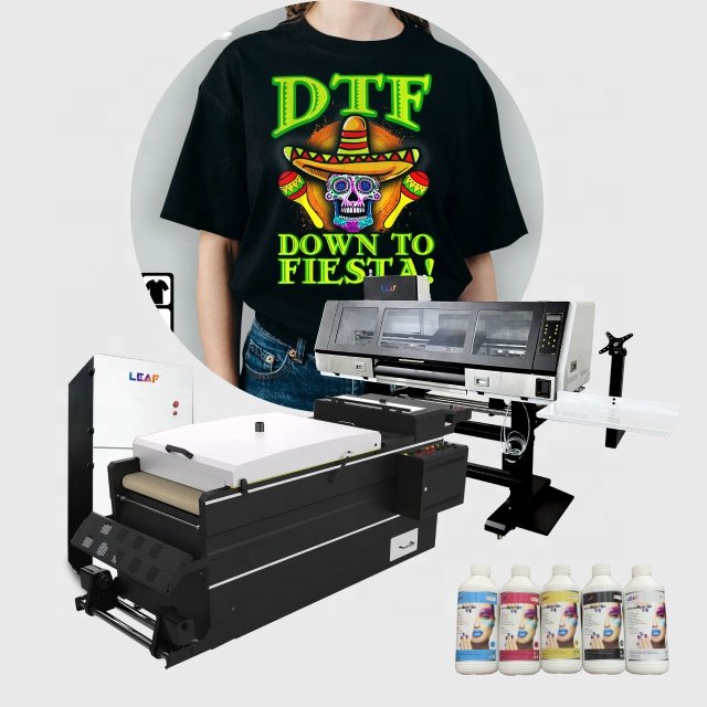LEAF Hot Selling 60cm DTF Inkjet Digital Printer Premium Quality T-shirt Clothes Printing Machine