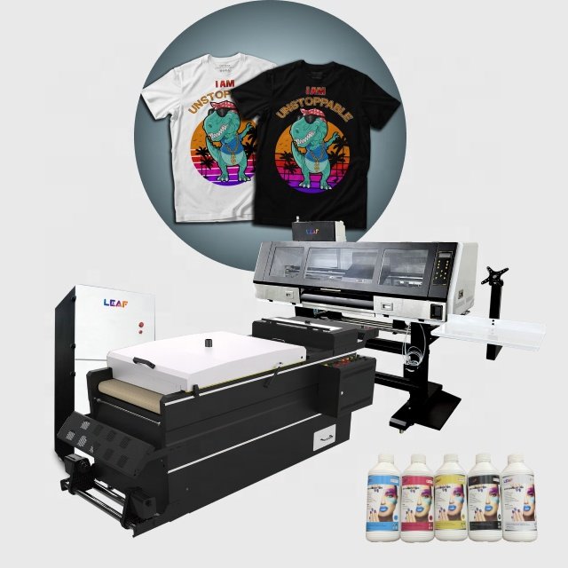 LEAF Hot Selling 60cm DTF Inkjet Digital Printer Premium Quality T-shirt Clothes Printing Machine