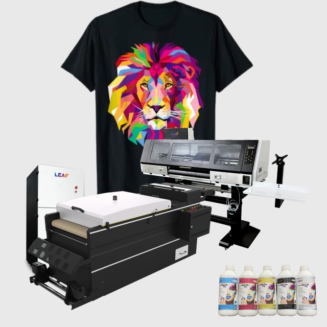 LEAF Hot Selling 60cm DTF Inkjet Digital Printer Premium Quality T-shirt Clothes Printing Machine