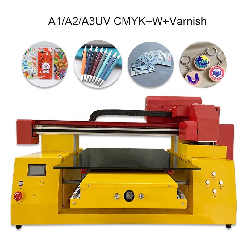 Hot Selling Large Format Printer A1 UV Flatbed Printer 6090pro Rich & Bright for Plastic Wood Glass Metal Ceramic Leather TPU