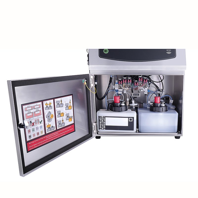 CIJ small character printer with production line continuous inkjet coding printer vinyl decal printing machine