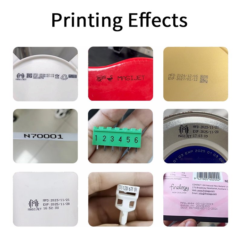 Small Character Ink Jet Printer Solvent Ink Type Stable Operation with Multi Language Date Support Easy Maintenance Plastic 27