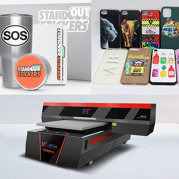 Versatile MT Small Format Flatbed UV Printer 6090 UV Direct & UV DTF Printer For Various Promotional Items Printing