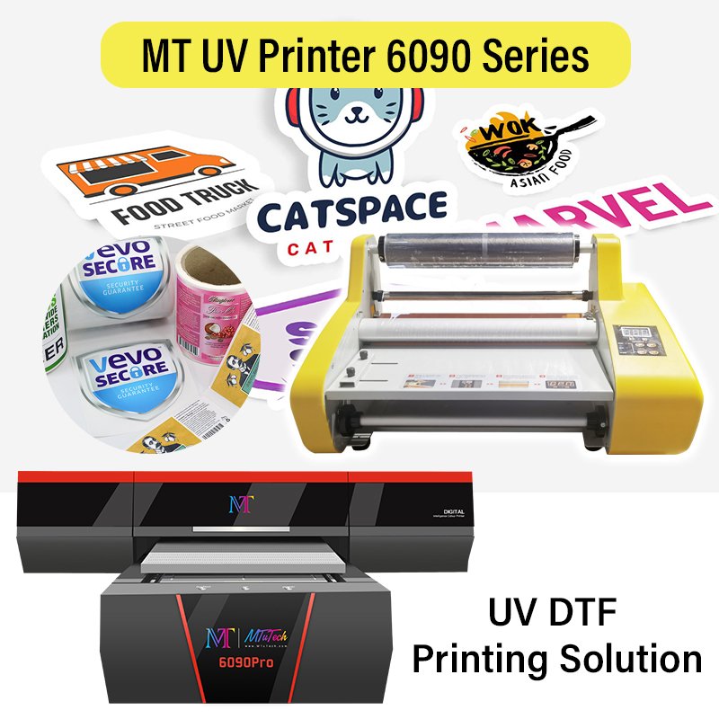 Versatile MT Small Format Flatbed UV Printer 6090 UV Direct & UV DTF Printer For Various Promotional Items Printing