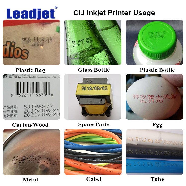 Date printing machine character height 1.5-20 mm short training needed inkjet printer
