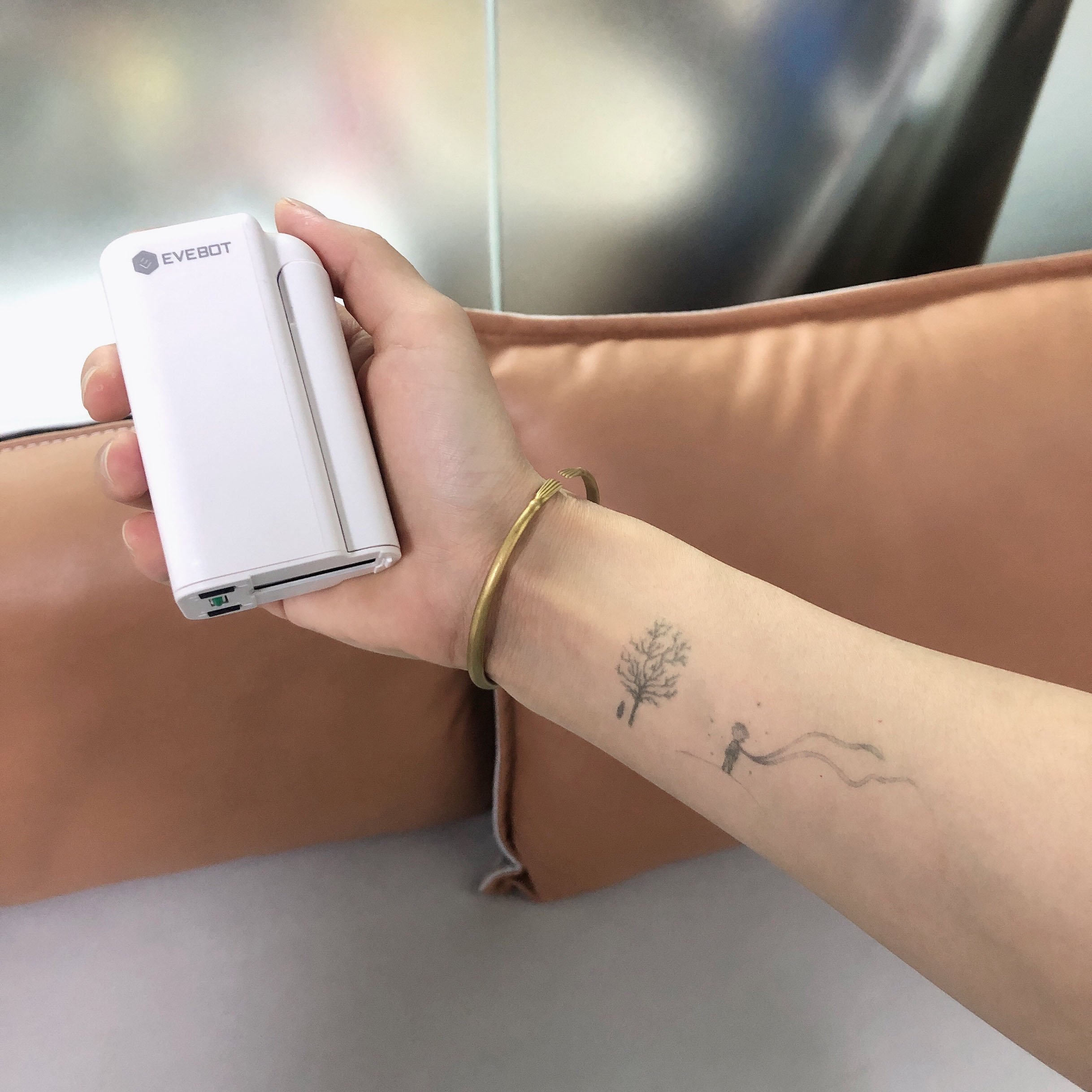Evebot Hot Sale Portable Printer Pen PrintPods Ink Cartridge Mini Date Inkjet Printers Fashion style Qr code Logo Tattoo Printer