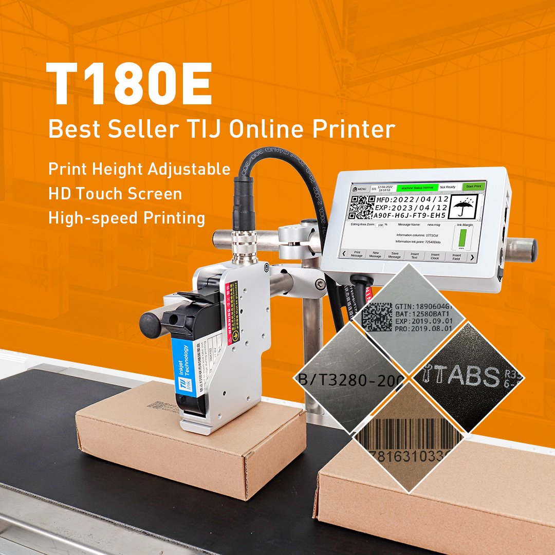 Must Buy Docod T180E Thermal Industrial Inkjet Printers Tij Printer Online Printer Batch Coding Machine