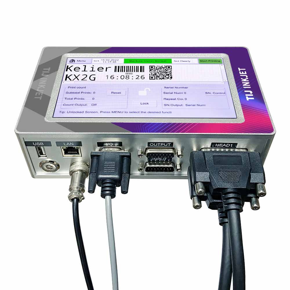 Industrial Bar Code Handheld Jet Printer Continuous Bar Batch Code Inkjet Printer / Small tij Date Ink jet coding Printer