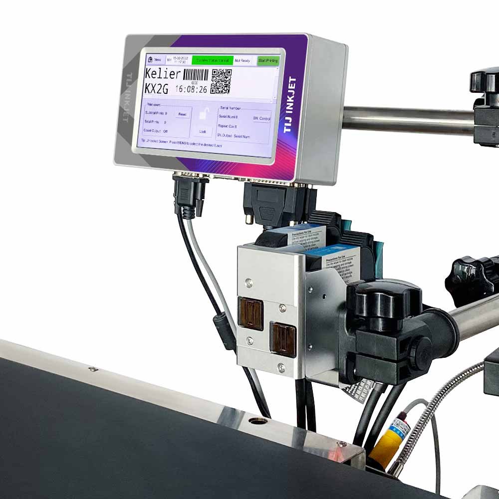 Industrial Bar Code Handheld Jet Printer Continuous Bar Batch Code Inkjet Printer / Small tij Date Ink jet coding Printer