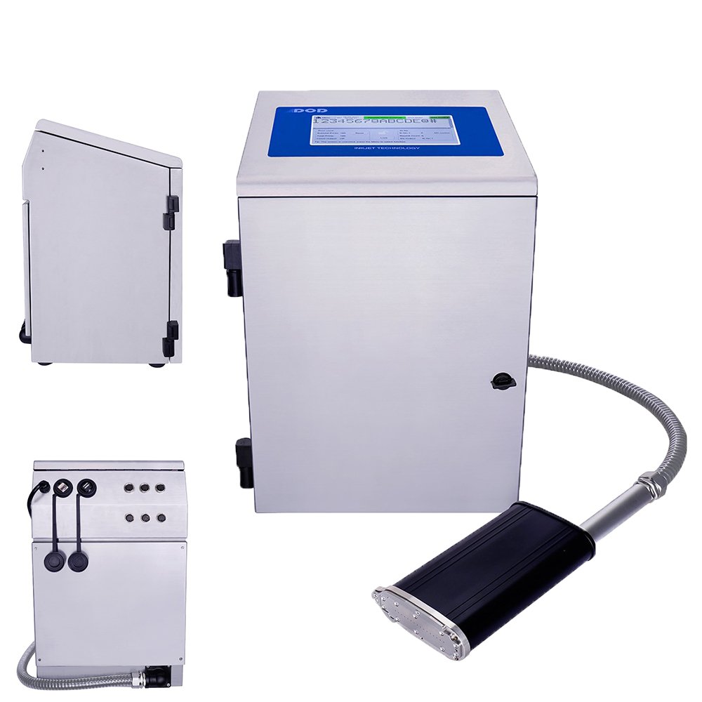 D100 16dots Wiseprint textile label printer batch code printing coding machine price in delhi for bags stone tyre