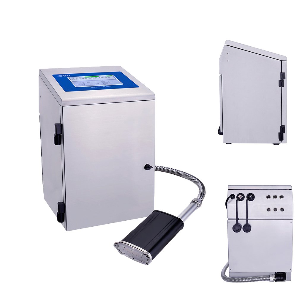 D100 16dots Wiseprint textile label printer batch code printing coding machine price in delhi for bags stone tyre
