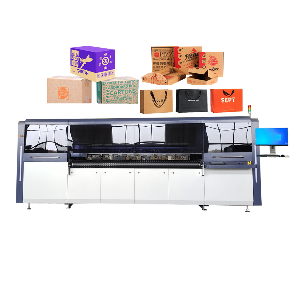 Printer Machine Manufacturer Automatic Corrugated Carton Inkjet Printer Single Pass Digital Printing Machine
