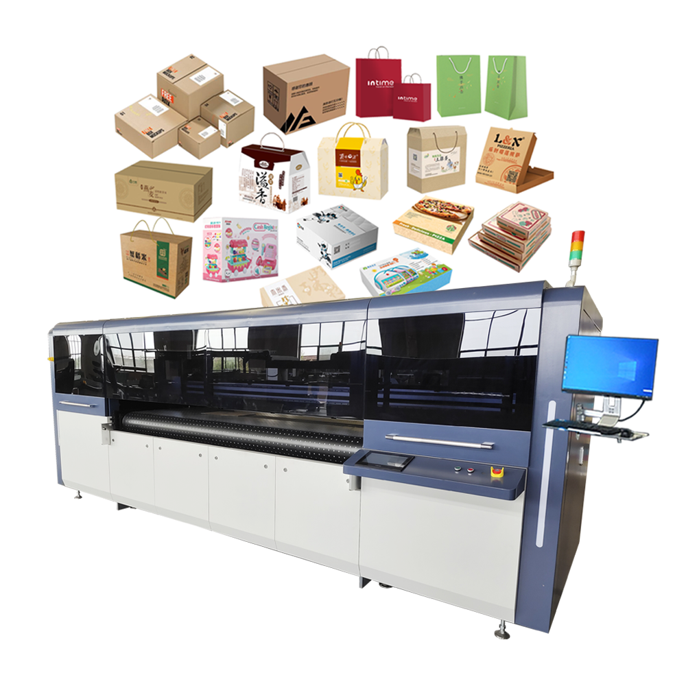 Printer Machine Manufacturer Automatic Corrugated Carton Inkjet Printer Single Pass Digital Printing Machine
