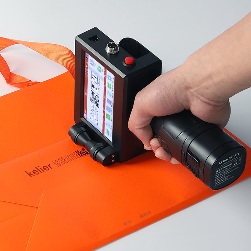 Kelier mobile inkjet hand jet printer inkjet tij packaging printer hand held batch code printer