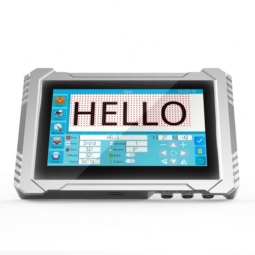 2024 New Hot Sale Conveyor Belt 12.7mm Online Expiry Date Code Coding Machine Thermal Z6 Inkjet Printer