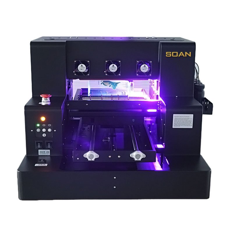 Soan A3 size UV DTF printer flatbed Multi-functional UV dtf Printer for phone case mug bottle glass wood metal acrylic