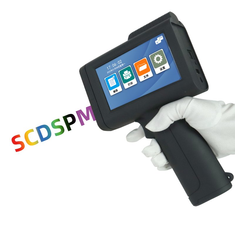 Handheld Production Date Inkjet Printer for Bottle Cap Carton Coding Machine M10 Small Handheld Printer on pouch