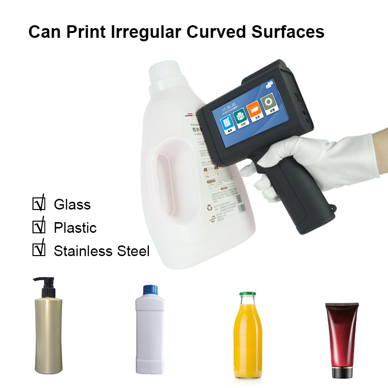Handheld Production Date Inkjet Printer for Bottle Cap Carton Coding Machine M10 Small Handheld Printer on pouch