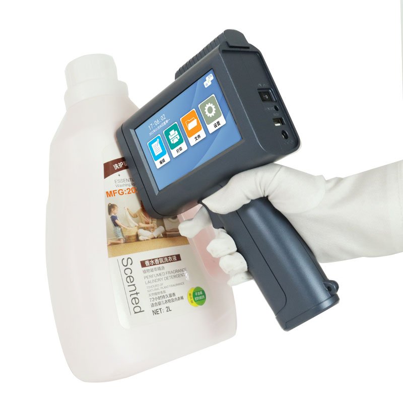 Handheld Production Date Inkjet Printer for Bottle Cap Carton Coding Machine M10 Small Handheld Printer on pouch