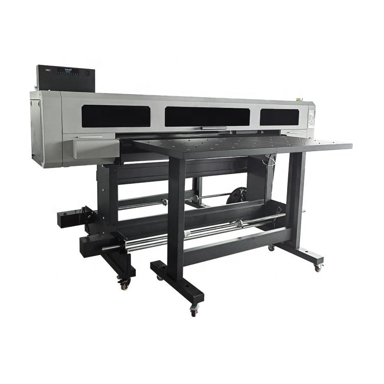 factory price1.8m 6 feet 4pcs i1600 uv hybrid printer digital inkjet printer manufacturer uv roll-to-roll large-format printer