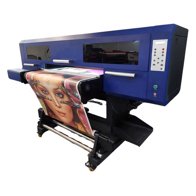 factory price1.8m 6 feet 4pcs i1600 uv hybrid printer digital inkjet printer manufacturer uv roll-to-roll large-format printer
